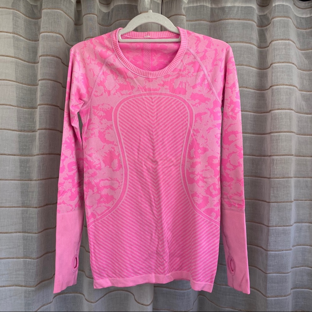 Lululemon Heathered Raspberry Glo Light Swiftly